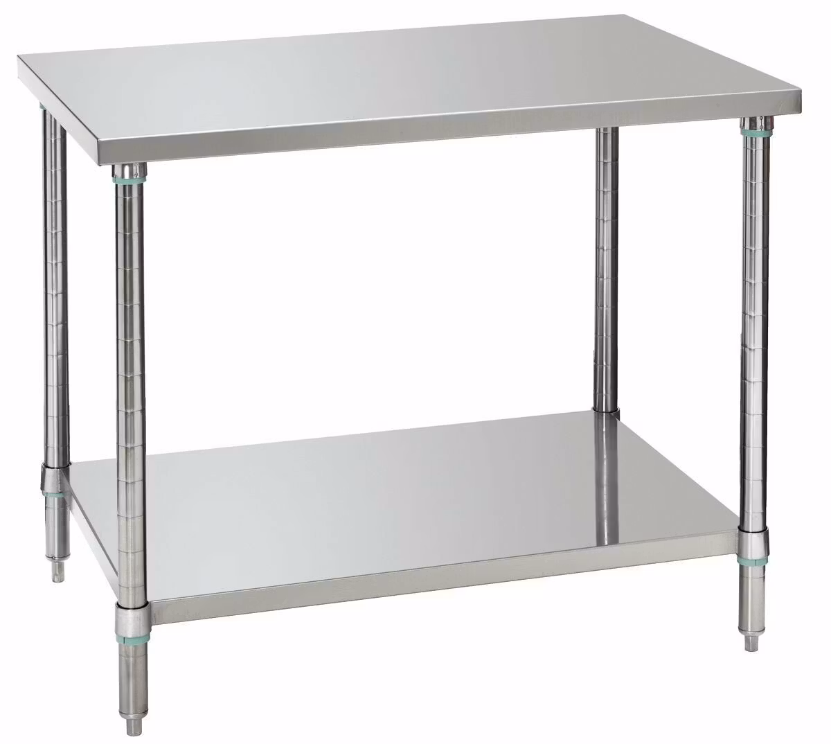 Rostfritt arbetsbord 100cm med underhylla