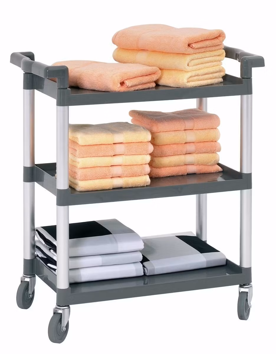 Serveringsvagn 3-hyllplan, aluminum