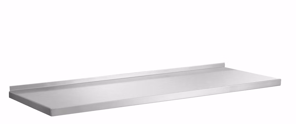 Rostfri vägghylla 800x355mm