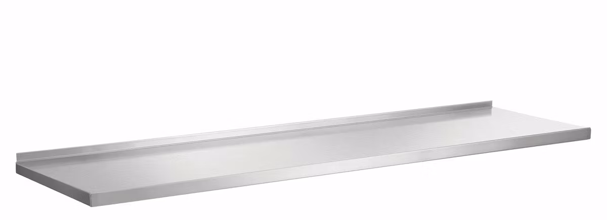 Rostfri vägghylla 1400x355mm