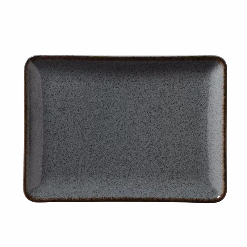 Tallrik flat 30X22cm gråblå, 6st