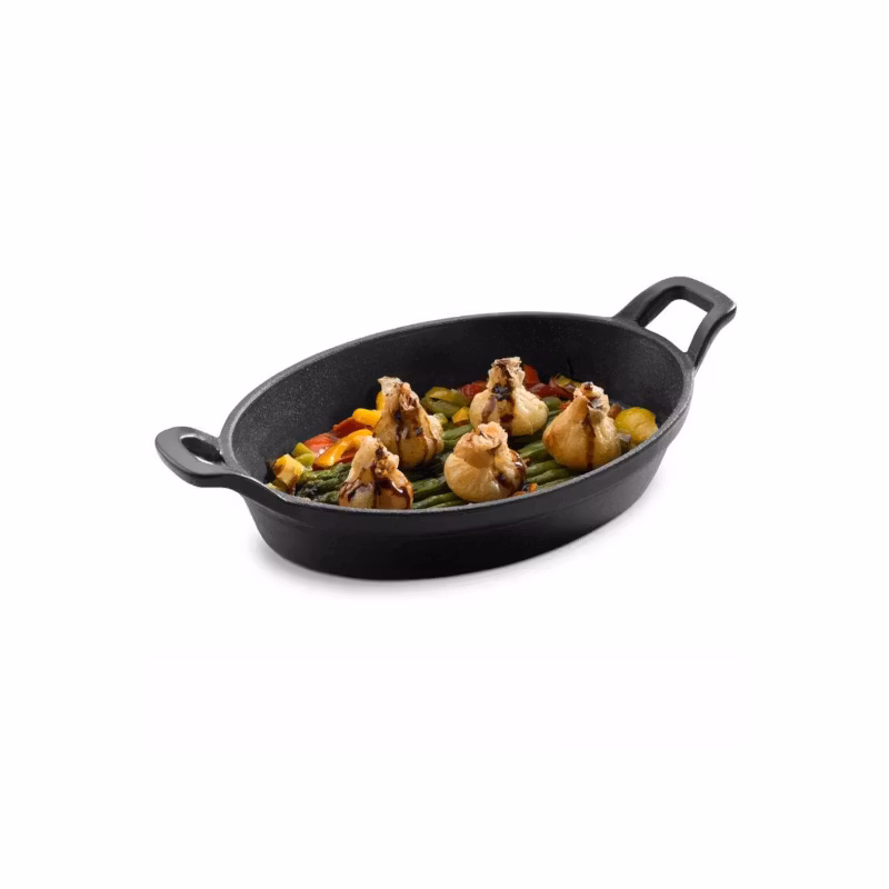 Form oval svart gjutjärn 215x155mm