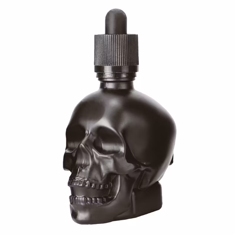 Droppflaska svart med pipett 3cl