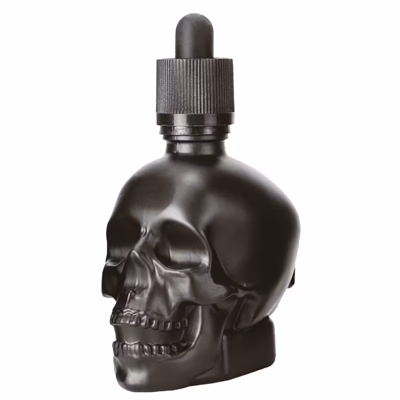 Droppflaska svart med pipett 12cl