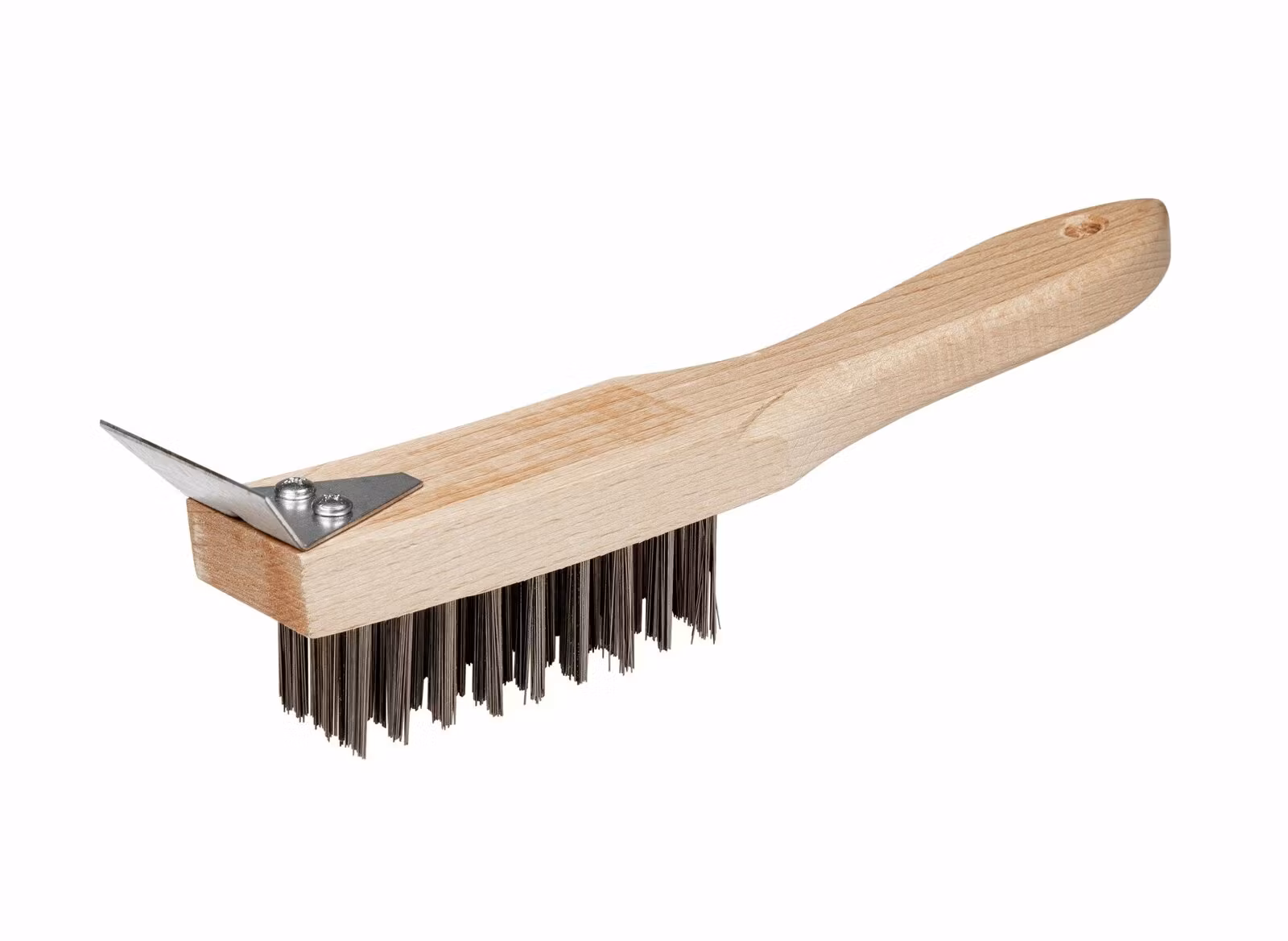 Stålborste med skrapa