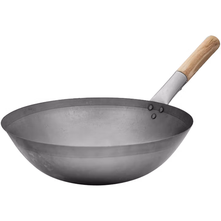 Wokpanna kolstål 36 cm