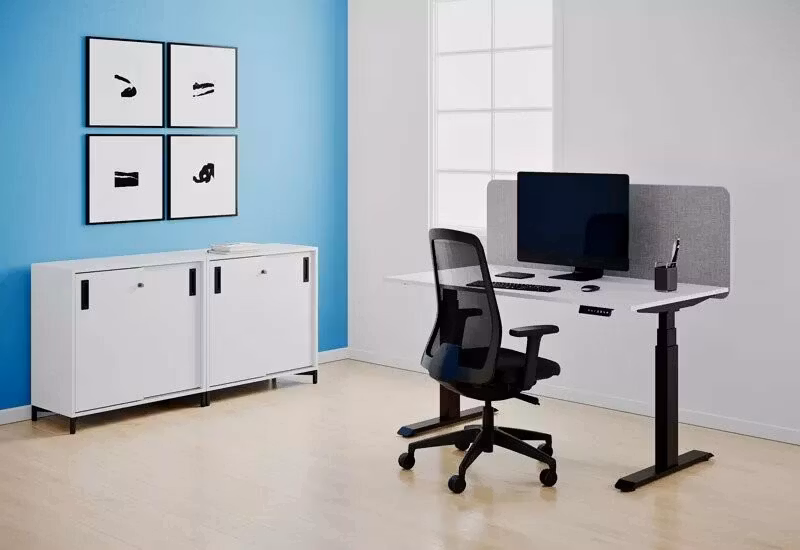 Bordsskärm kortsida svart 160cm – Silencio Basic