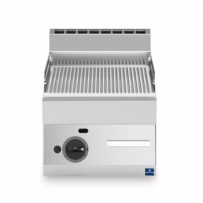 Stekhäll Mastro räfflad krom 40 cm, gas
