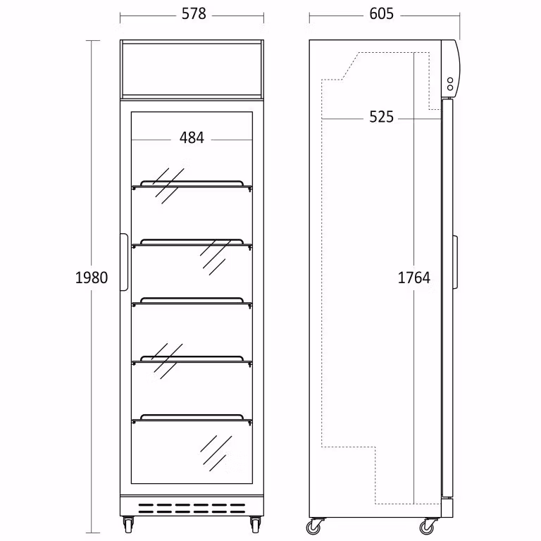 Drickakyl SD 420 BE med lystopp, svart