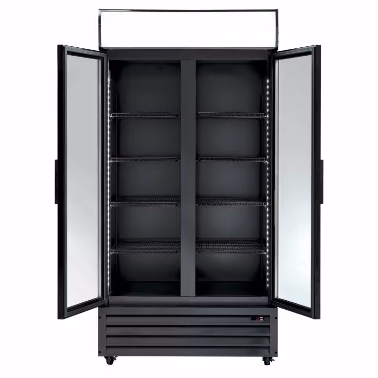 Drickakyl SD 802 BHE, hängda dörrar, svart