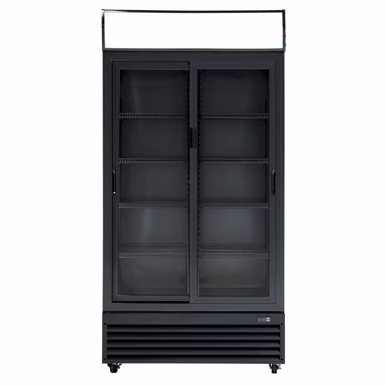 Drickakyl SD 802 BSLE, skjutdörrar, svart