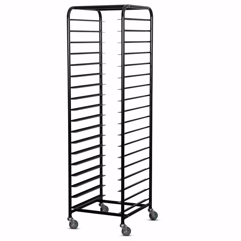 Plåtställ 600x450mm 18 gejder, Svart