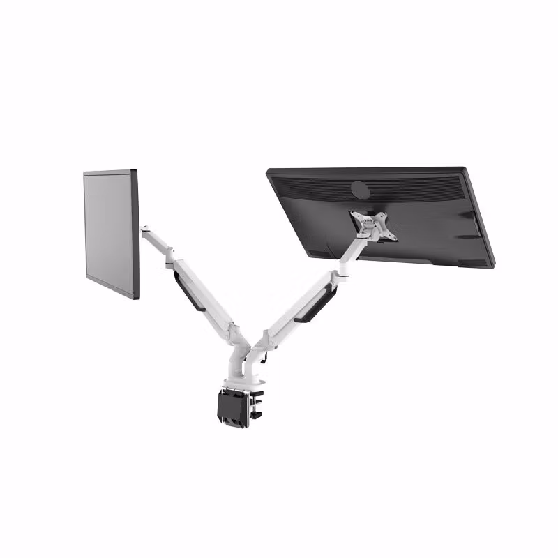 Monitorarm EASY för 2 skärmar, vit