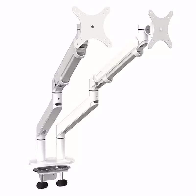 Monitorarm 2 skärmar, vit