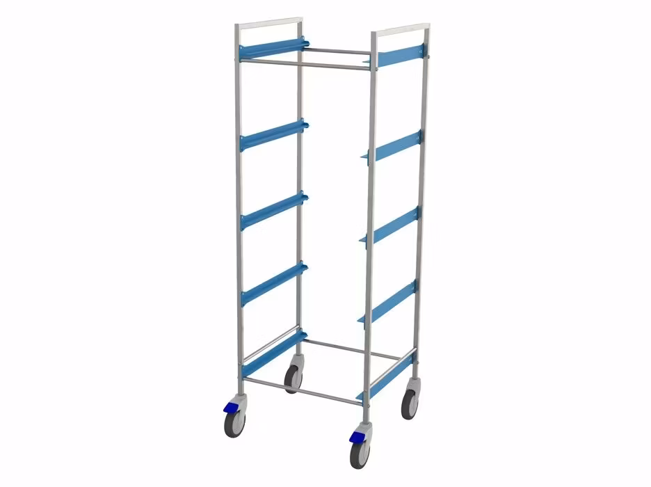 Diskkorgsvagn hög 50x50cm