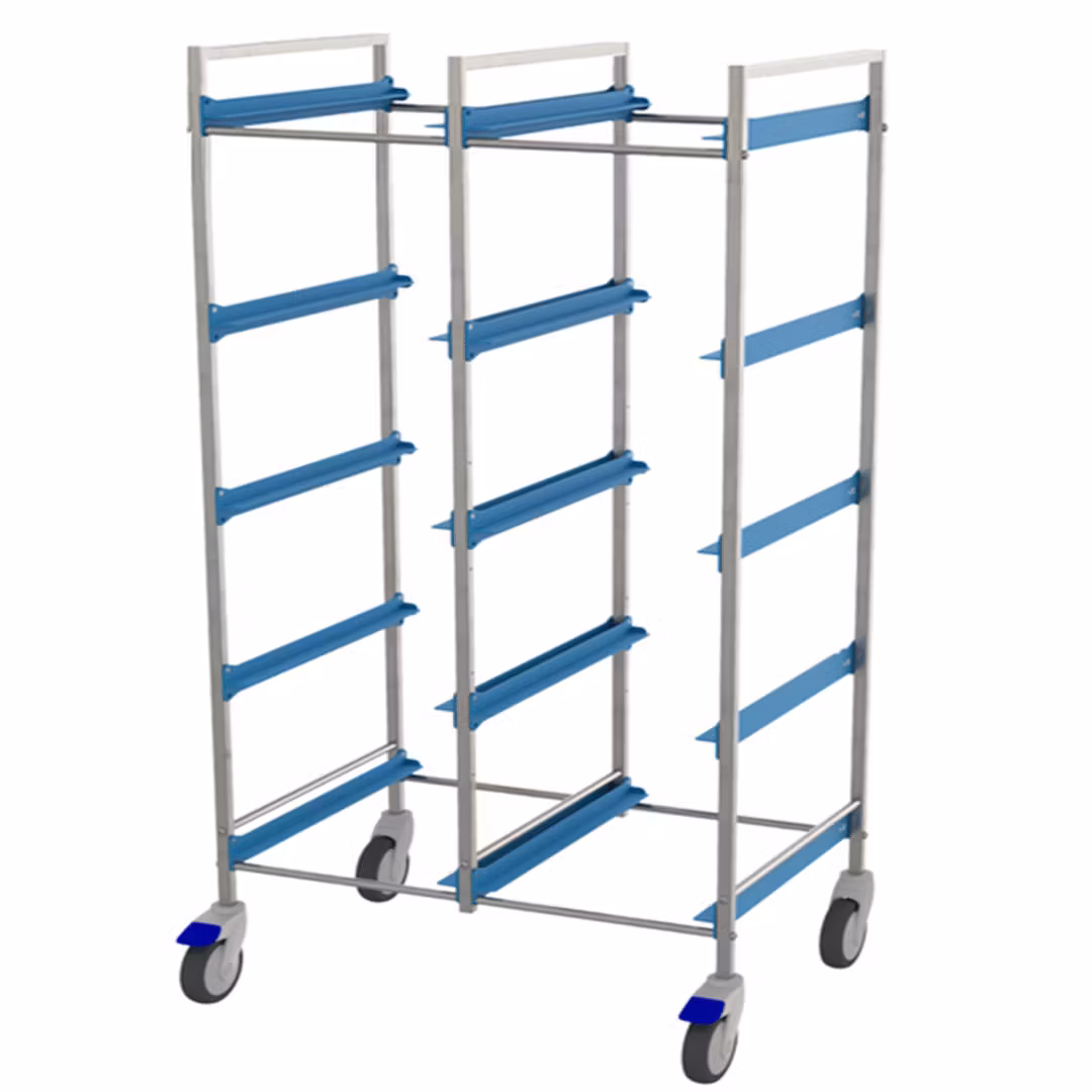 Dubbel diskkorgsvagn hög 50x50cm