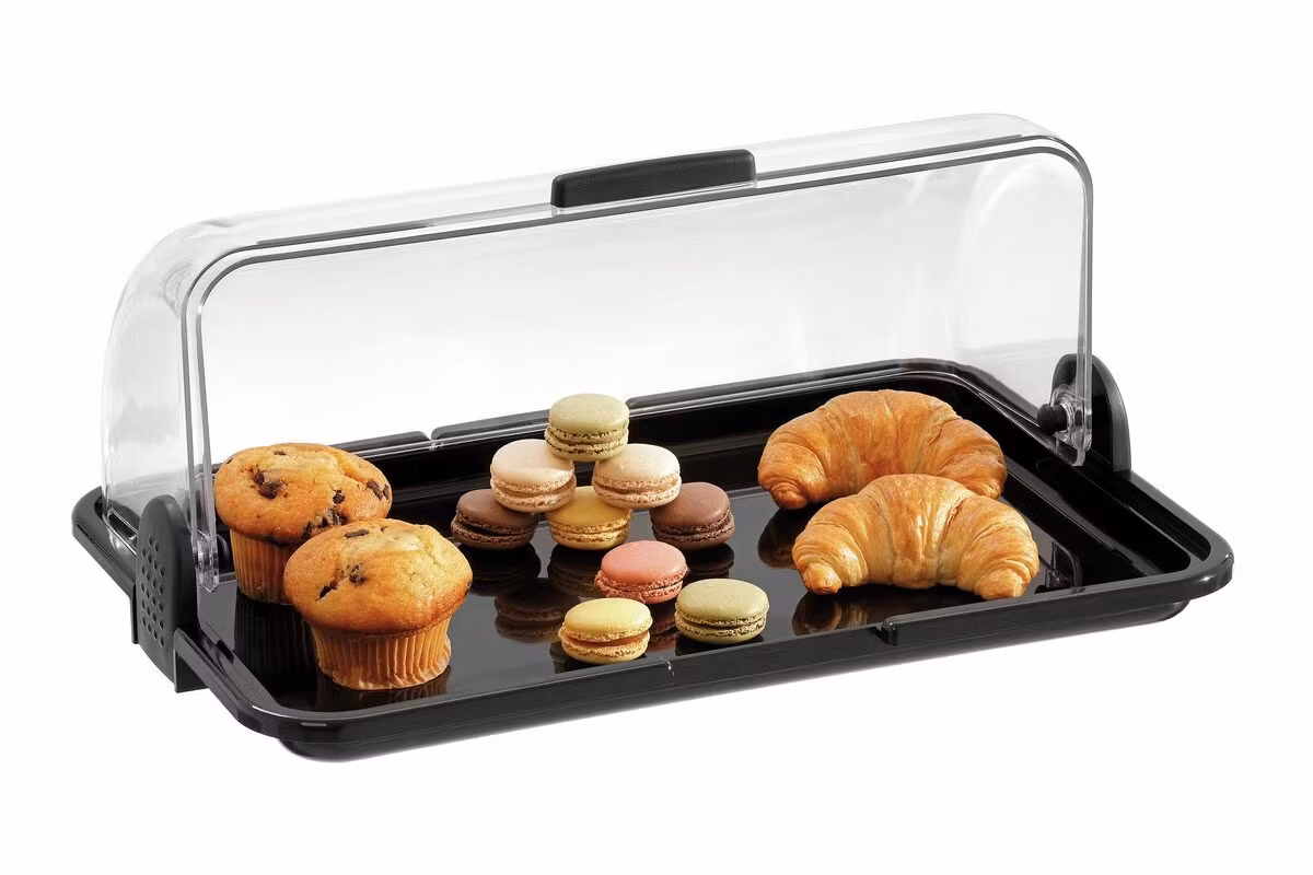 Buffédisplay svart, stor