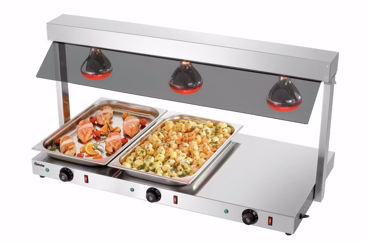 Värmehäll 3-zoner med värmelampa