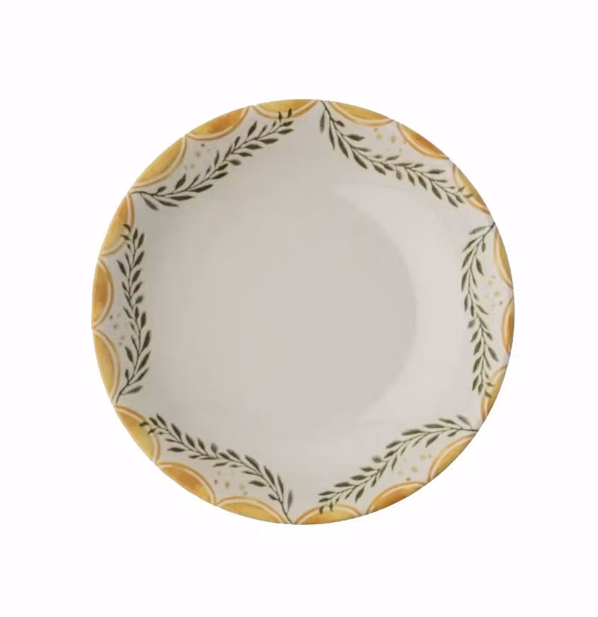 Tallrik djup rund Limoncello 20cm, 6st/frp