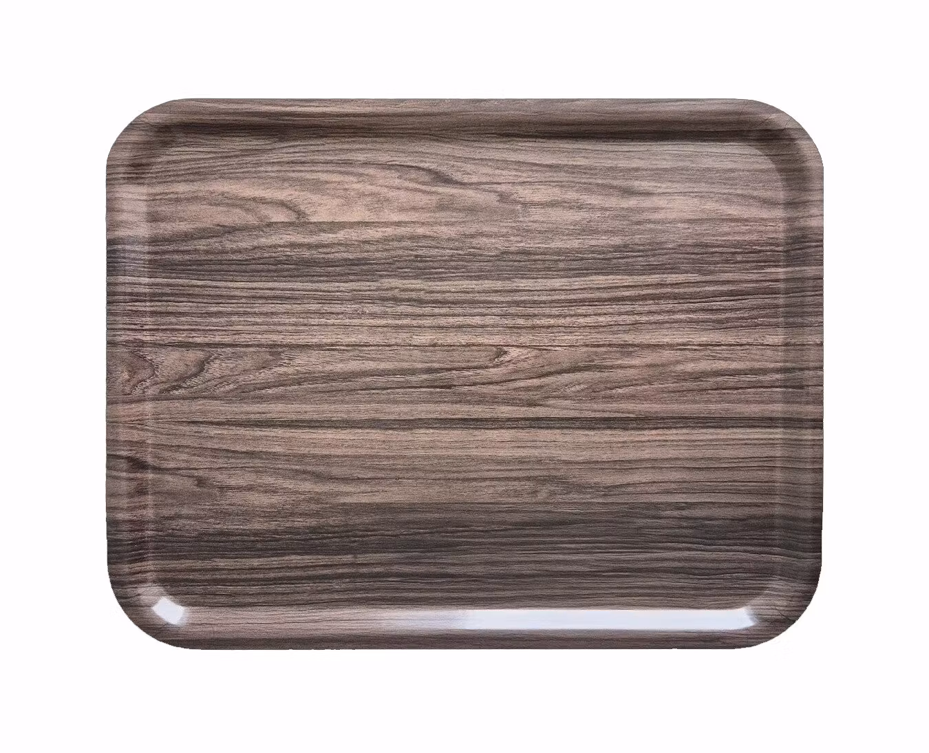 Bricka 43x33 cm ljus valnöt