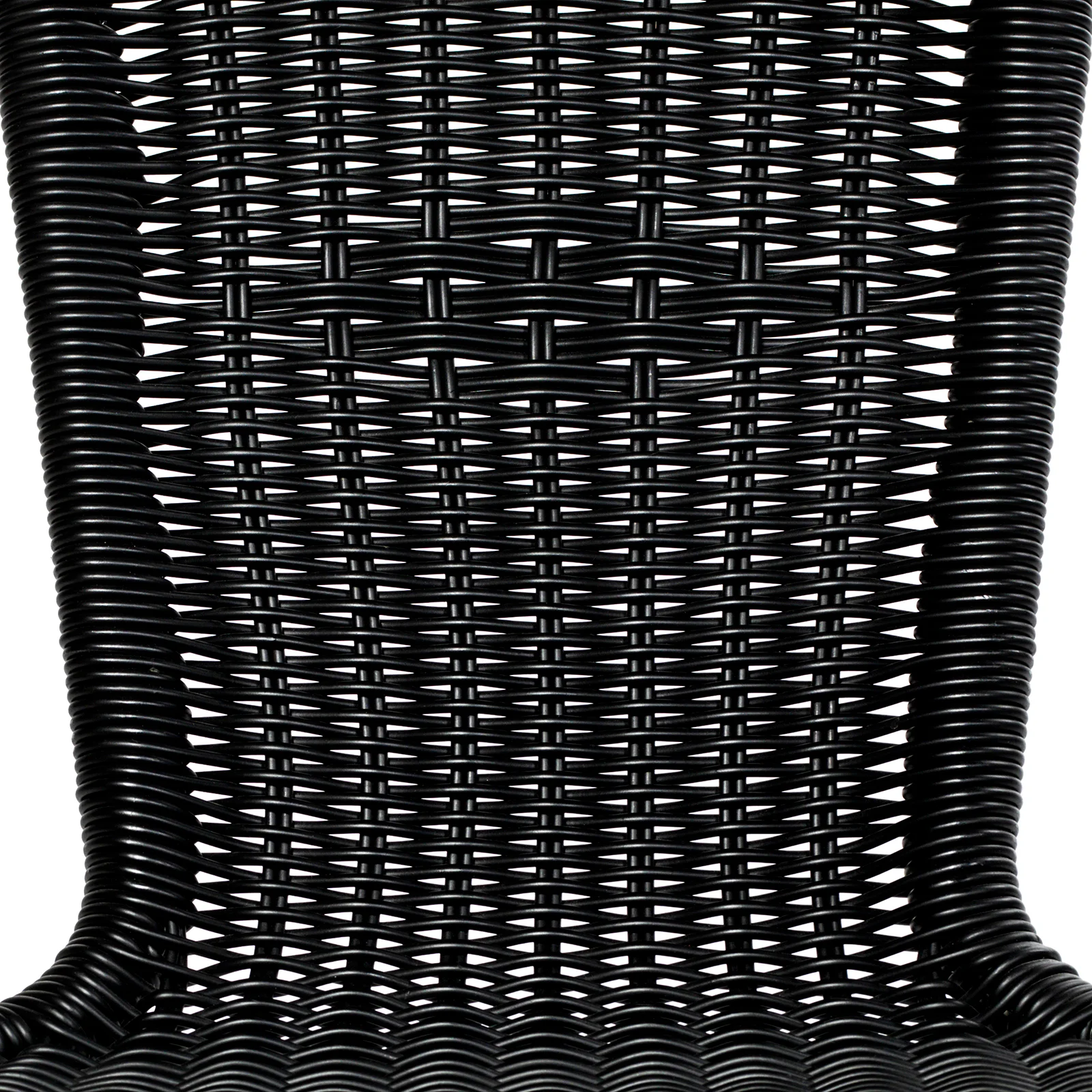 Karmstol Alu-Bistro, Svart fiberrotting