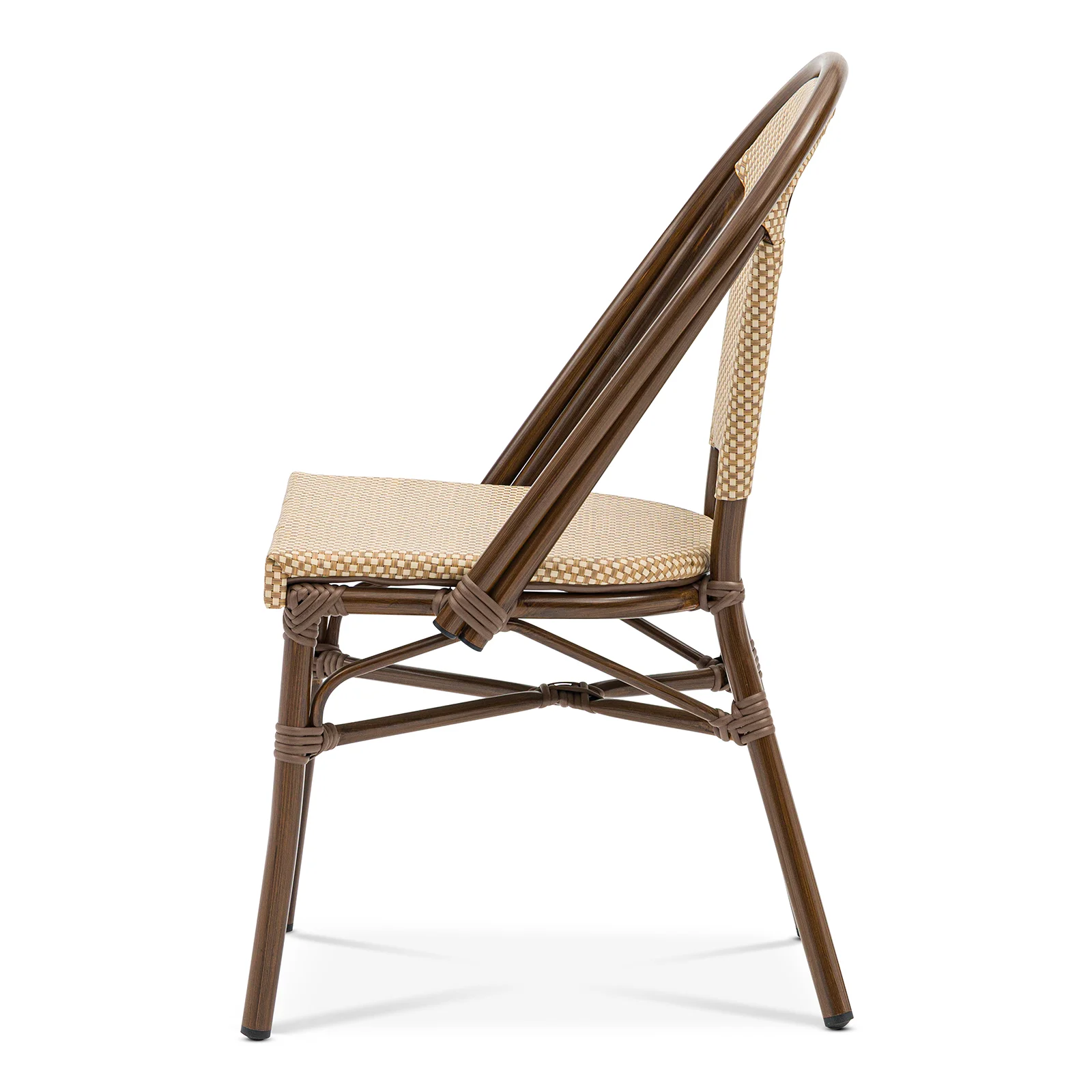 Stol Menton, Brun/natur texteline