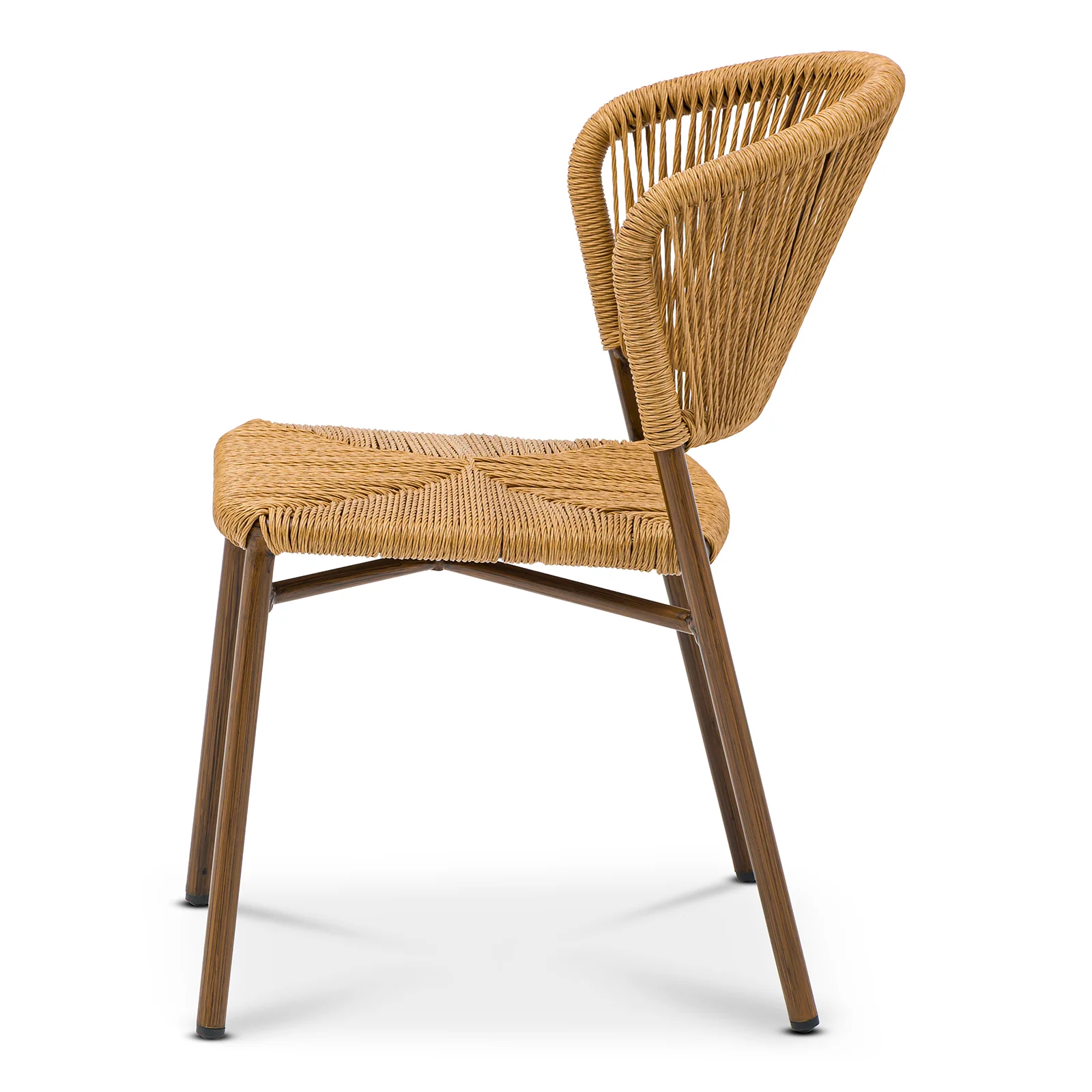 Stol Nantes, Brun/natur fiberrotting