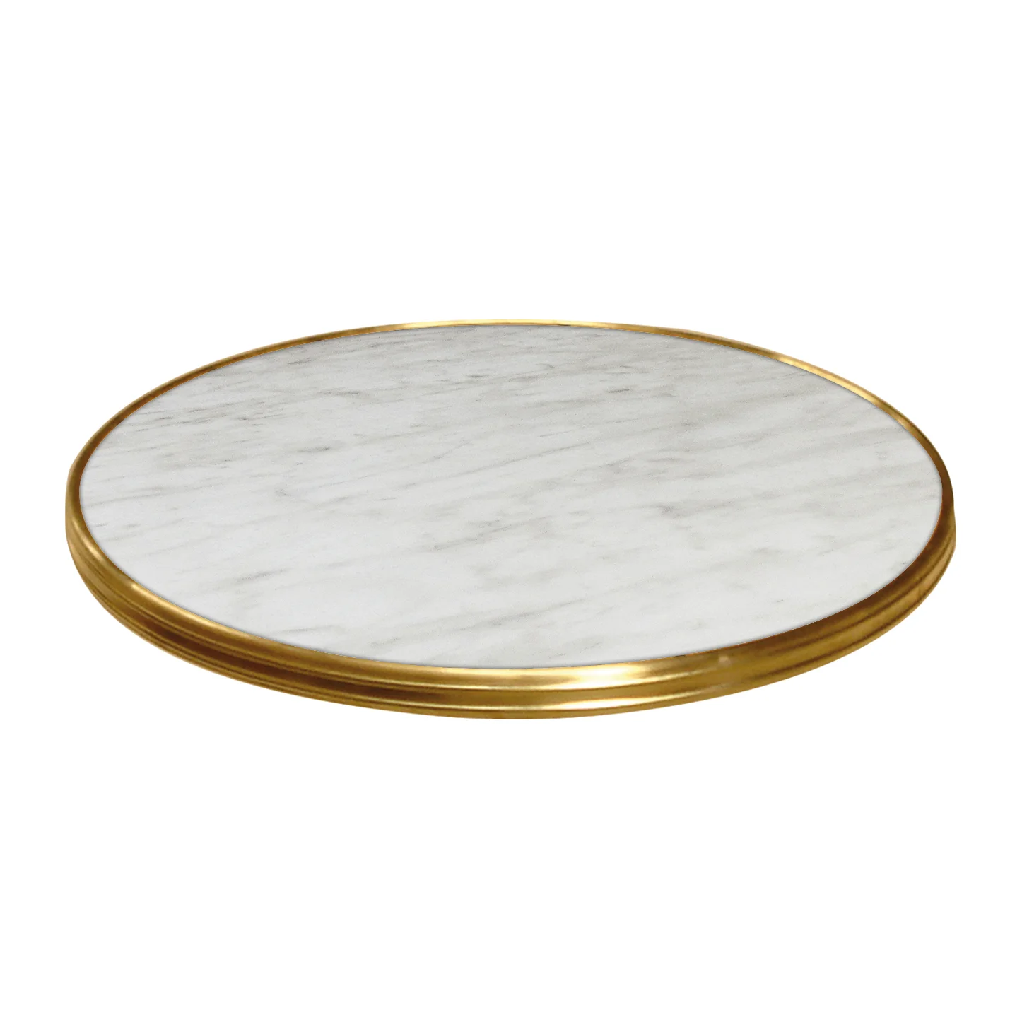 Bordsskiva Marble Bistro Ø60 cm, Mässing