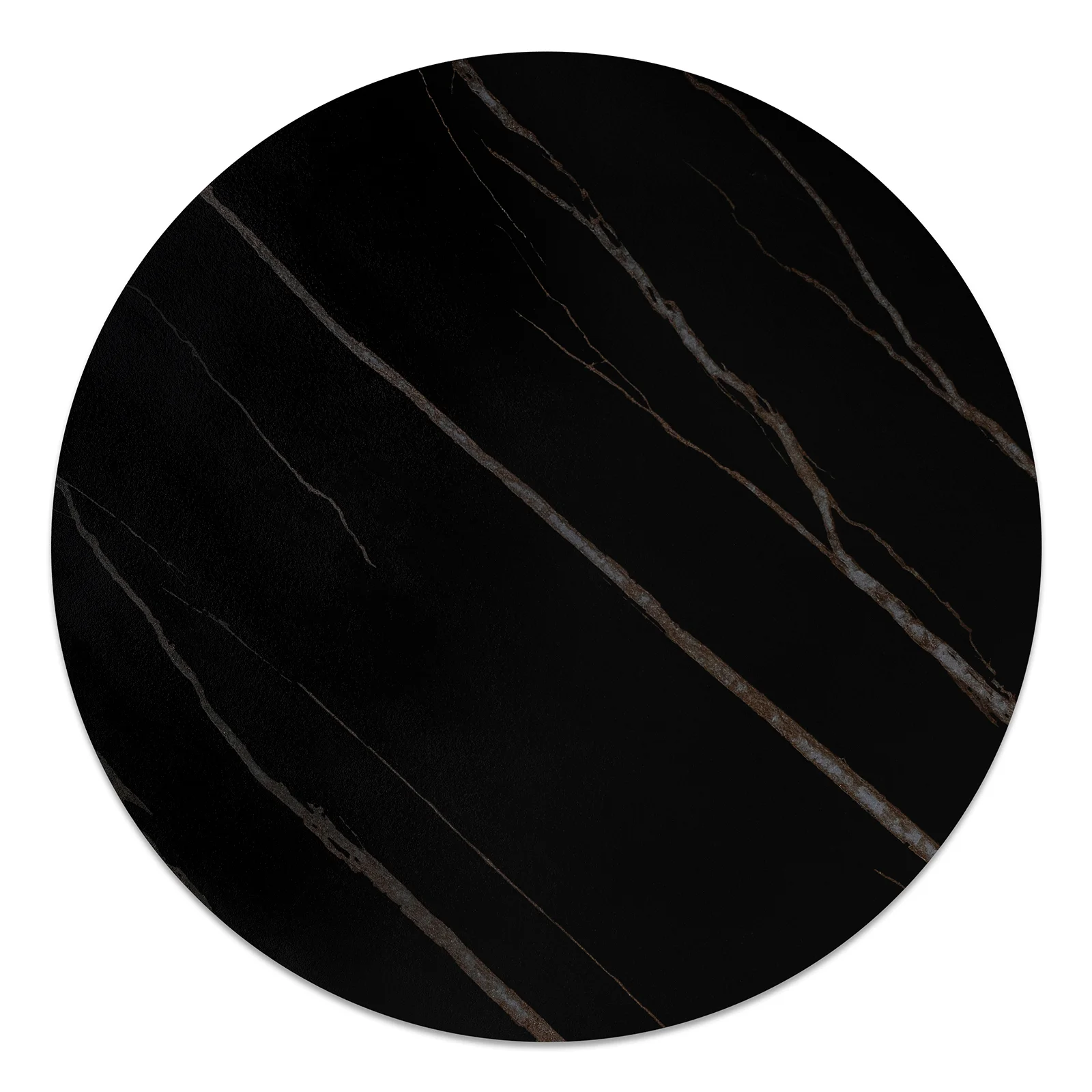 Bordsskiva Sten Ø 60 cm, Svart