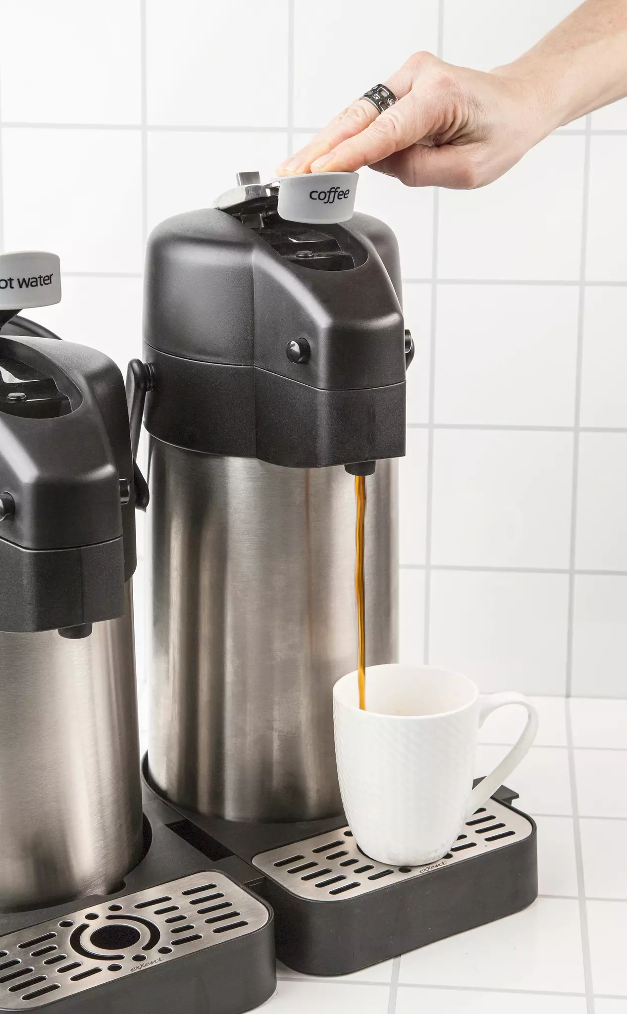 Droppställ, med silikonmarkörer