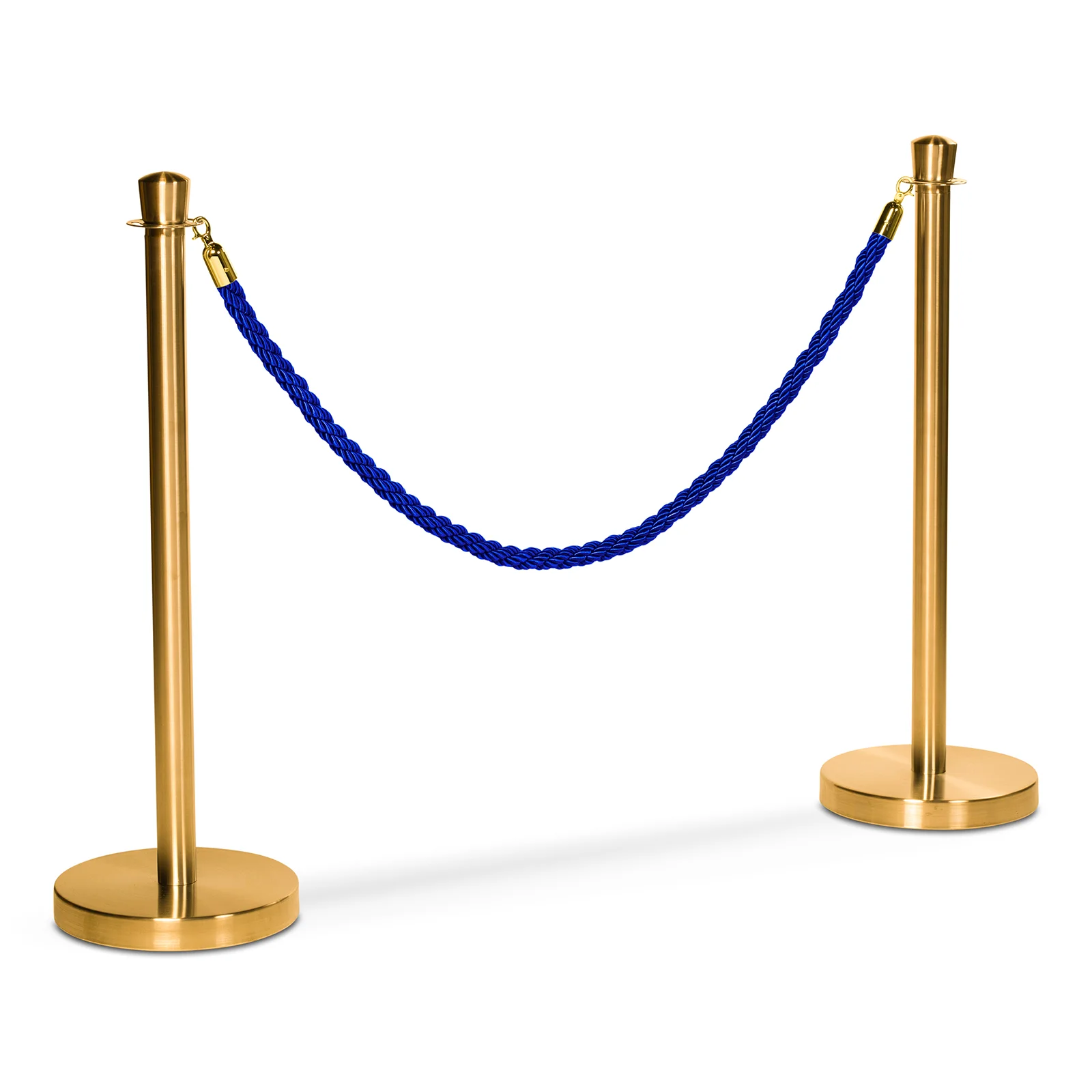 Flätat rep till köstolpe, Blå/guld