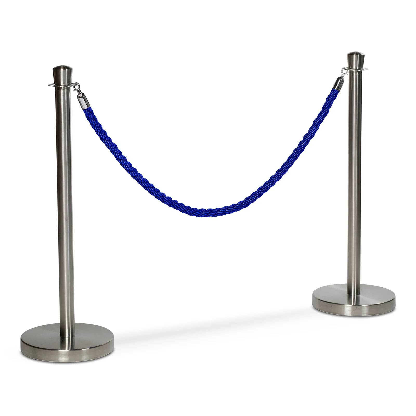 Flätat rep till köstolpe, Blå/silver