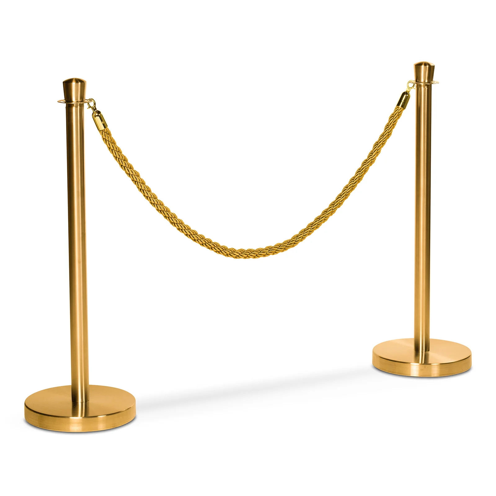 Flätat rep till köstolpe, Guld/guld