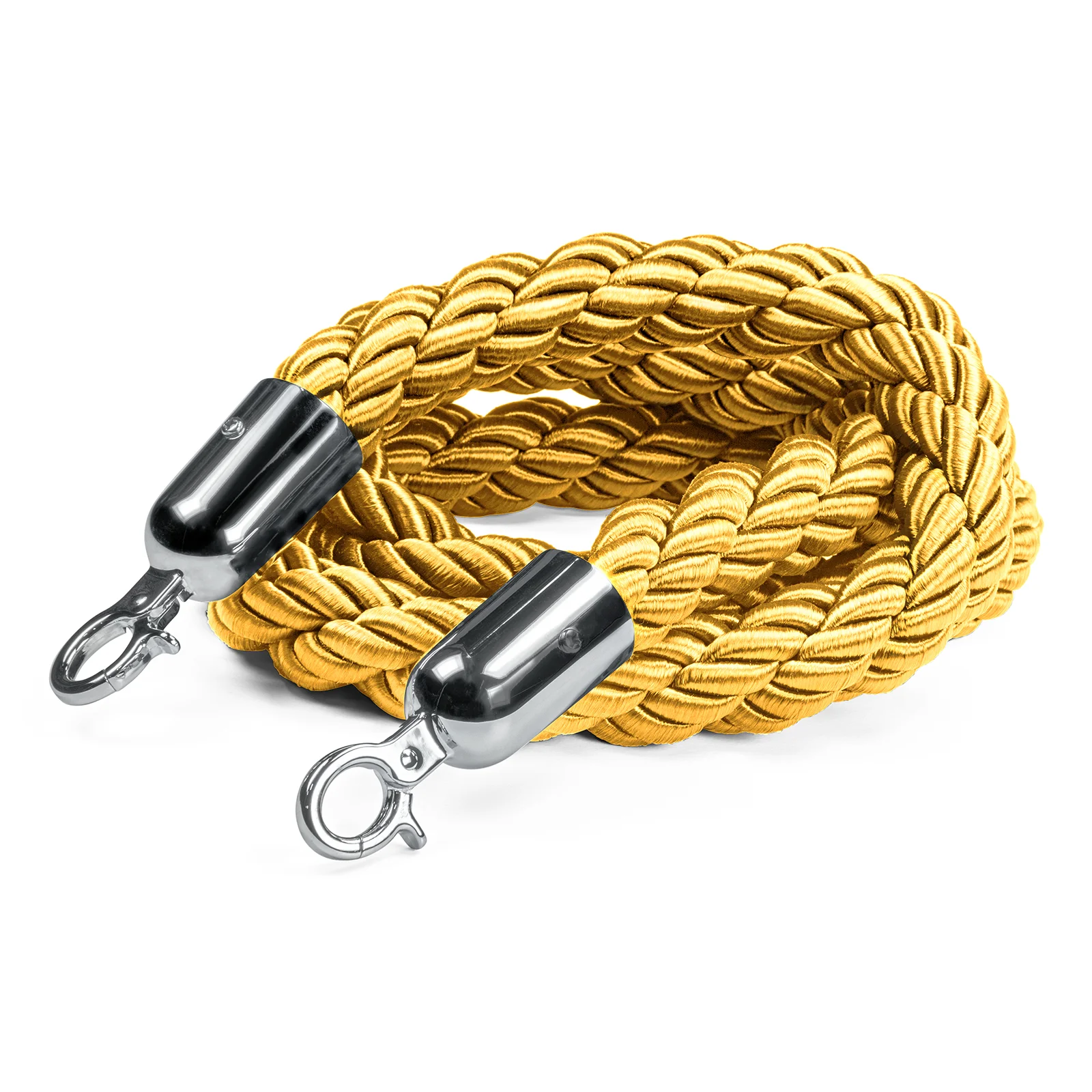 Flätat rep till köstolpe, Guld/silver