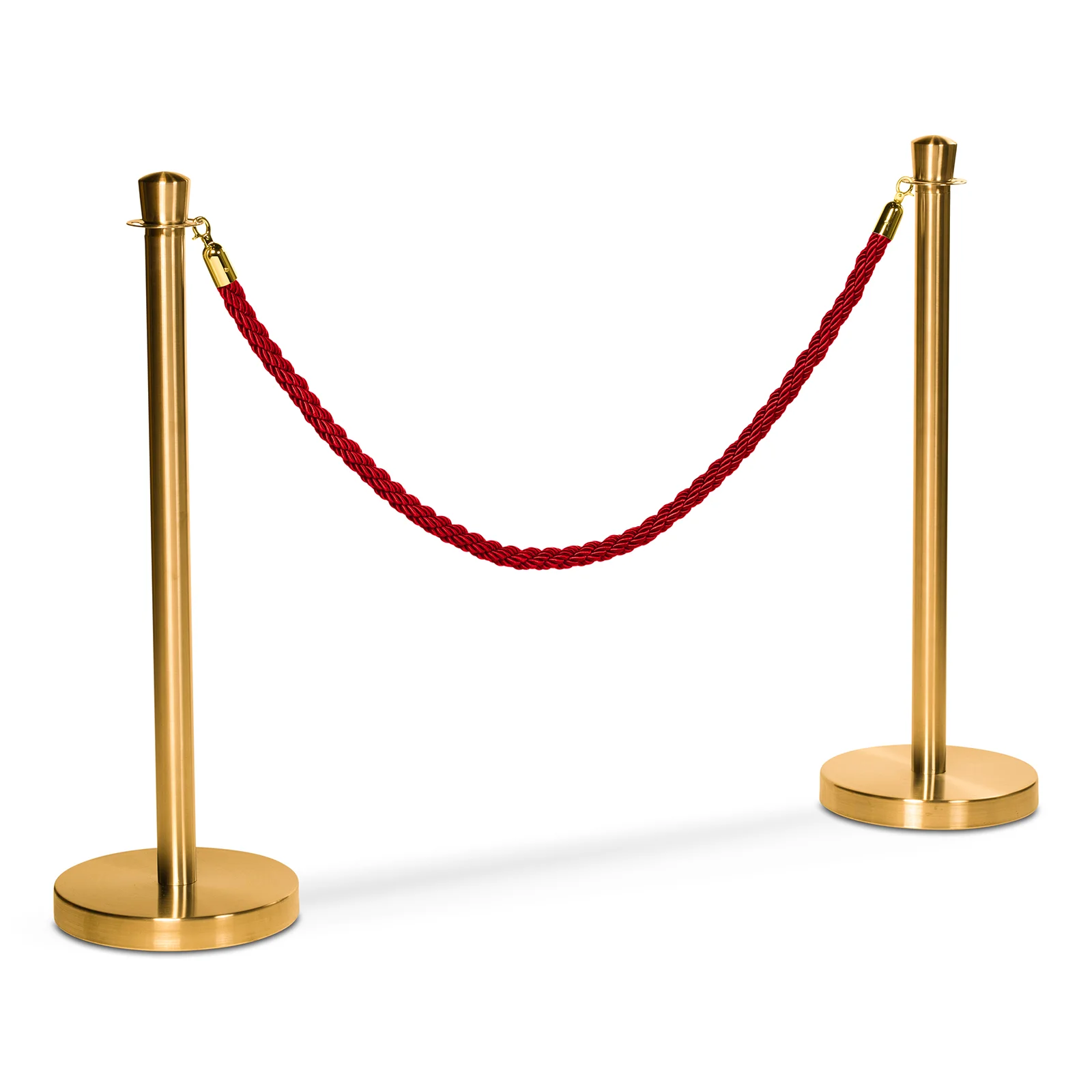 Flätat rep till köstolpe, Röd/guld