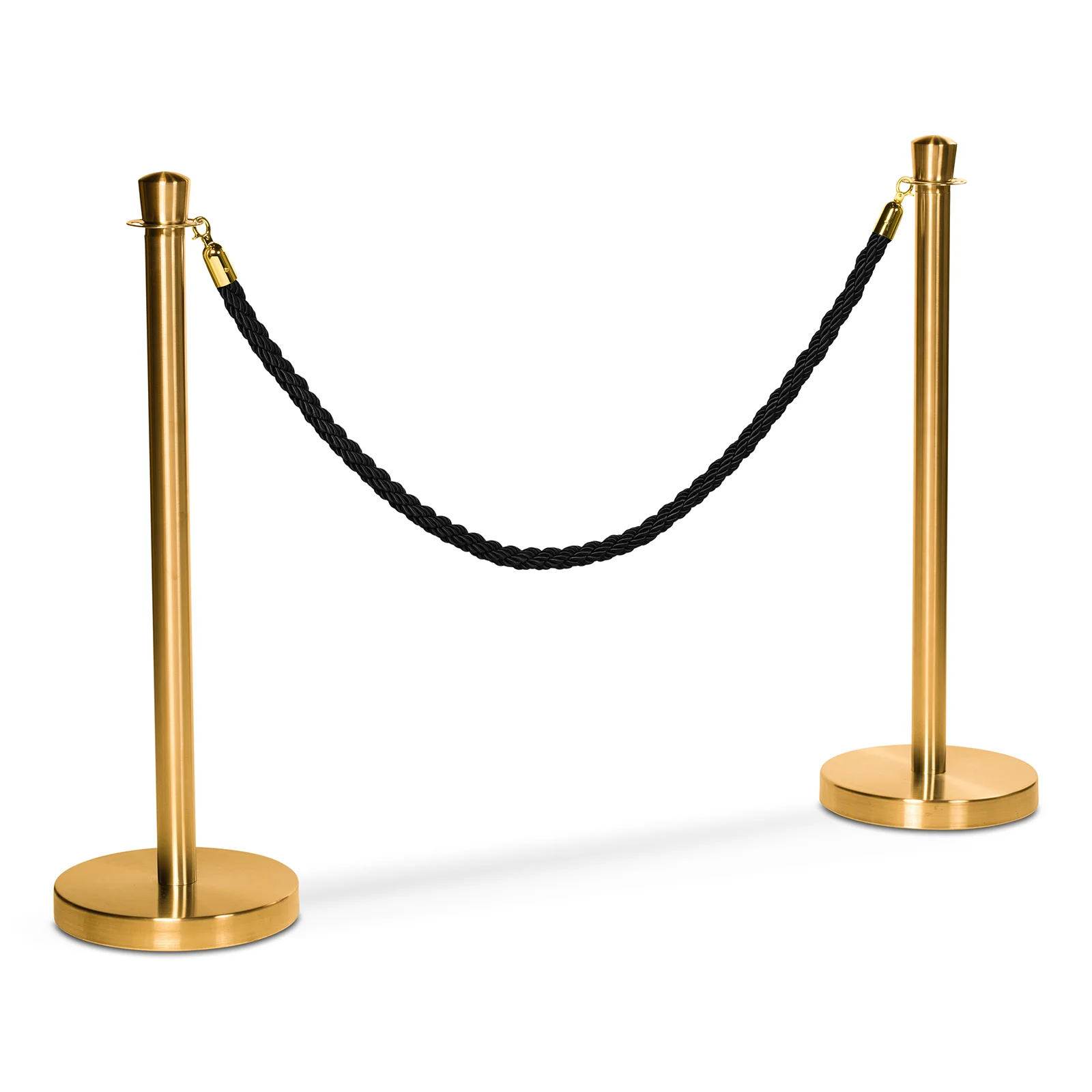 Flätat rep till köstolpe, Svart/guld