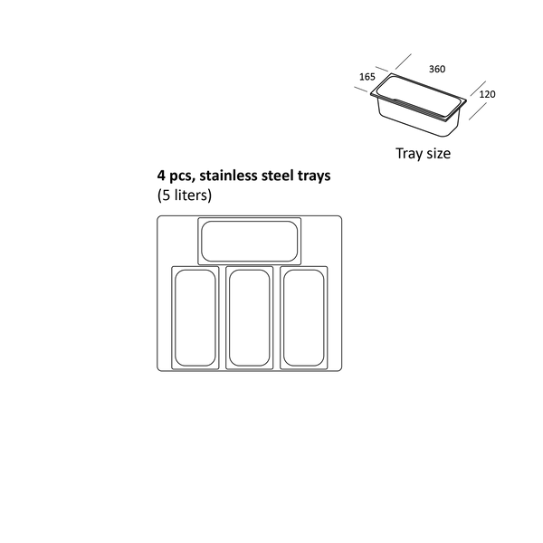 Skopglassdisk SIC4WB, 4 glasskantiner