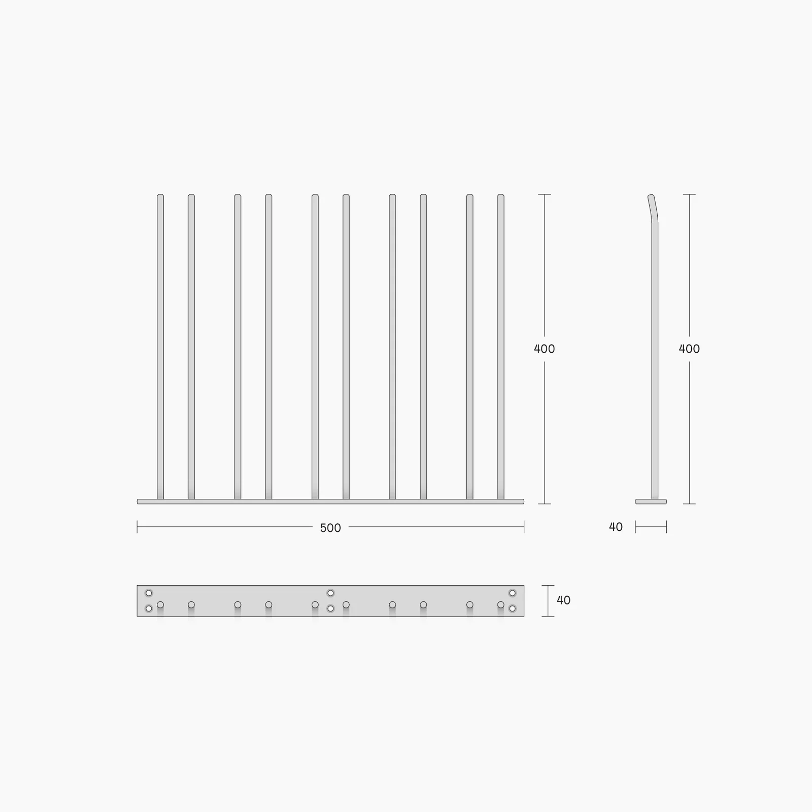 Glashängare Lido Vägg 400 Guld