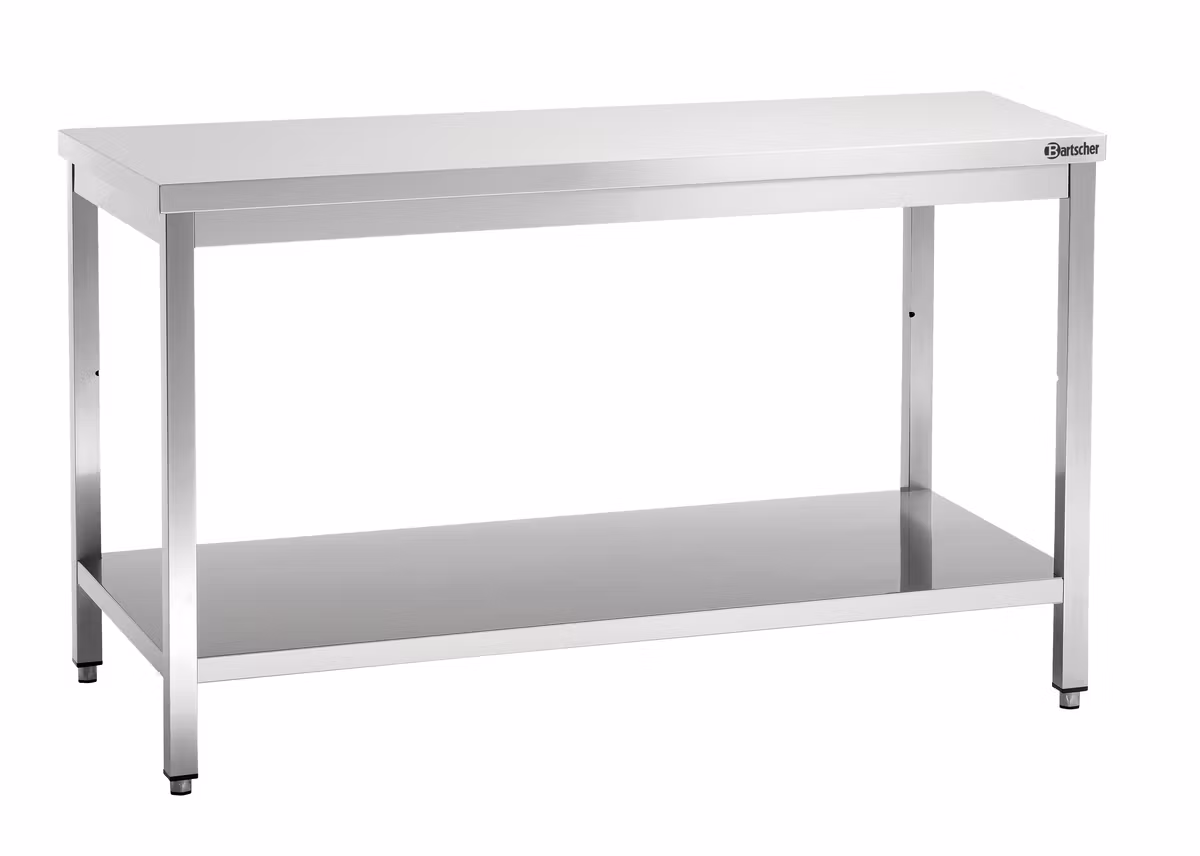 Rostfri arbetsbänk 160cm med underhylla