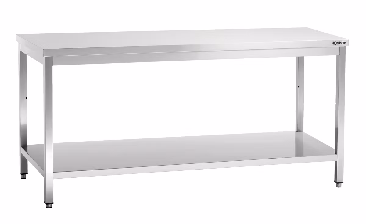 Rostfri arbetsbänk 180cm med underhylla