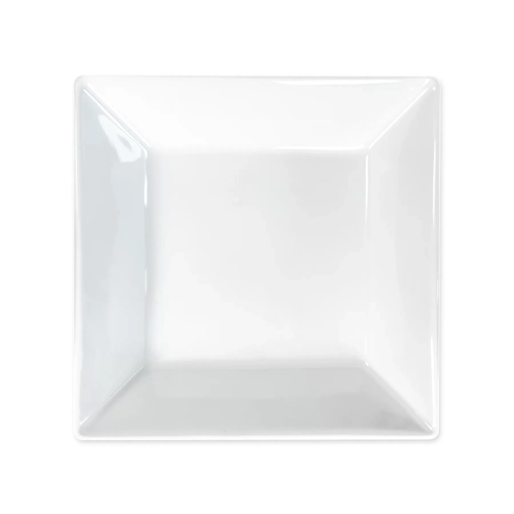 Tallrik djup 22x22cm Quadro, 6st