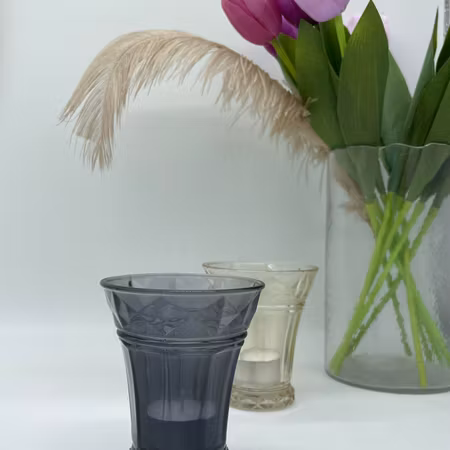 Glaslykta mörkgrå
