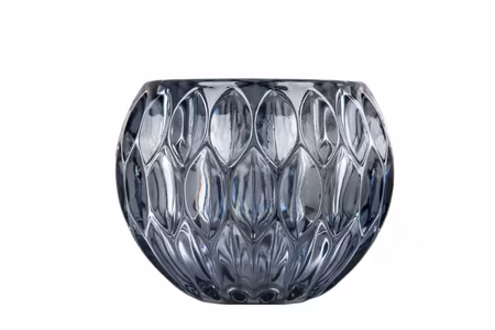 Ljuslykta Glas Blågrå