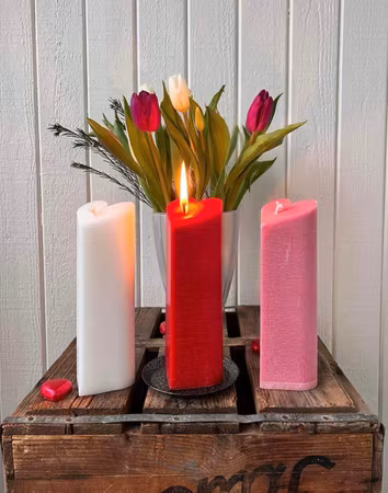 Stående Hjärta – Gammelrosa