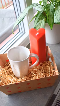 Kärlekskit: Hjärtmugg & Ljus