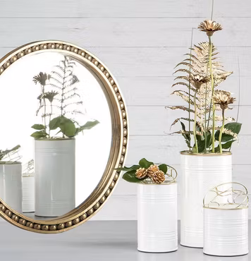 Vas/ kruka Emalj Hög