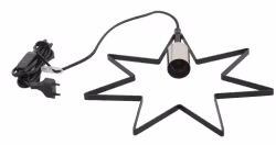 Lampa Star E27 Svart