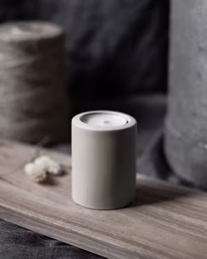 LEKVALL - Stor beige ljuslykta