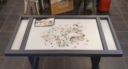 bord + 6 stolar "Puzzelbord"