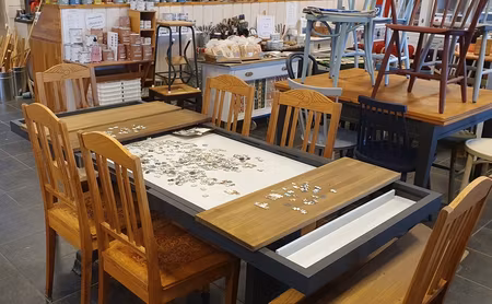 bord + 6 stolar "Puzzelbord"